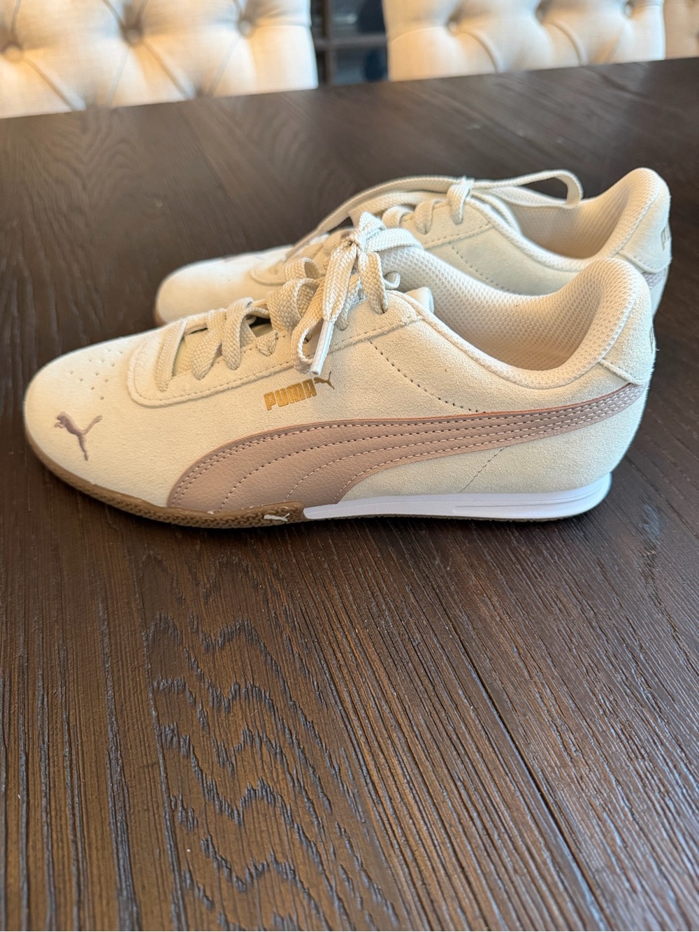 PUMA Speedcat Women’s Suede Sneakers – Cream/Blush